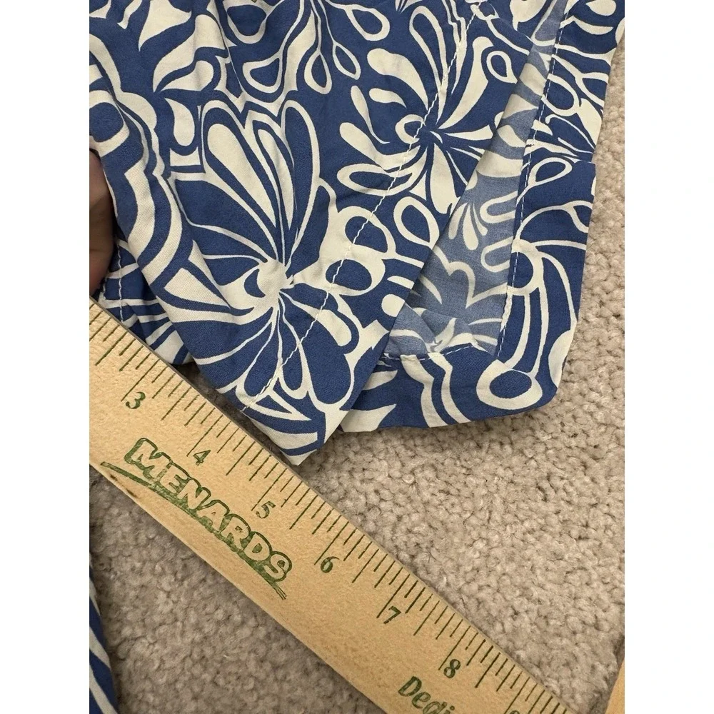Tommy Bahama Relax Swim Trunks Mens Size M Blue White Floral Print Lined